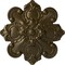 Ekena Millwork Katheryn Ceiling Medallion, Hand-Painted Brass, 18 1/8"OD x 1 1/4"P CM18KABRS - alternate 1